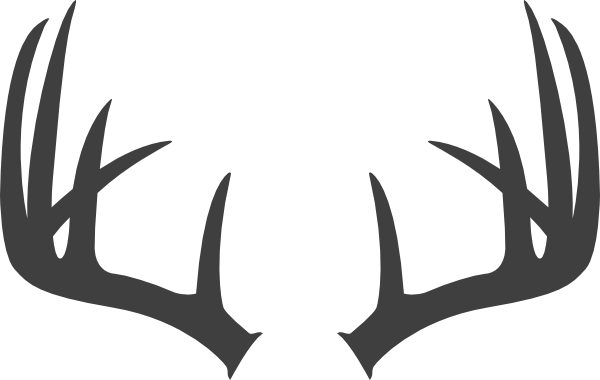 Deer Antlers Clip Art - Deer Antlers With Bow (600x380)