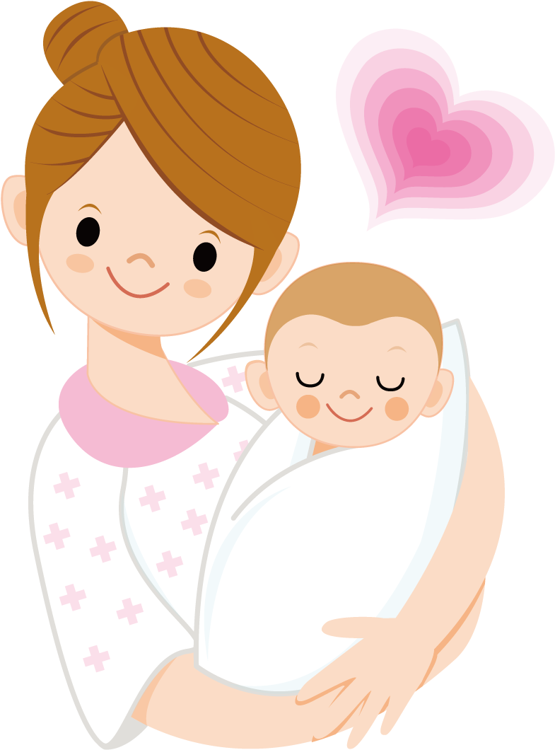 Infant Mother Cartoon Clip Art - Infant Mother Cartoon Png (1137x1134)