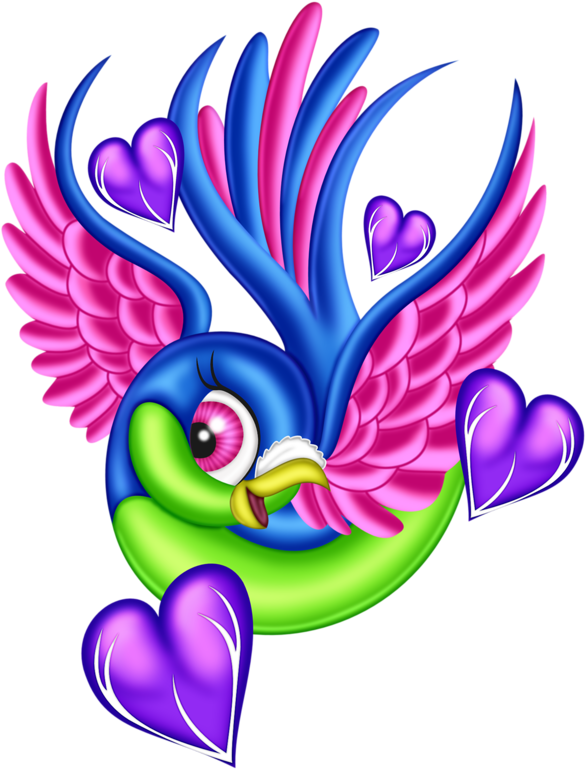 Hummingbird Lovebird Cartoon Clip Art - Hummingbird Lovebird Cartoon Clip Art (627x800)
