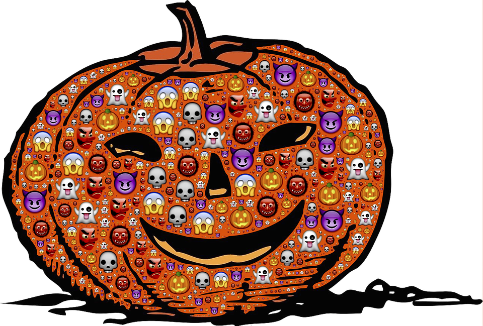 Image Result For Jack O Lantern Emoji - Flag Skull Public Domain Vectors (960x649)
