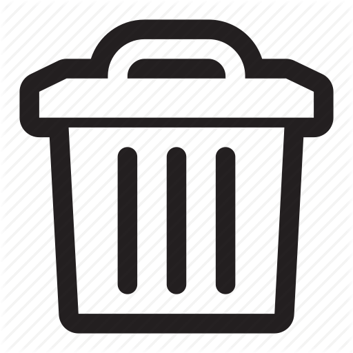 Png Icon Free Trash Can Image - Waste Container (512x512)