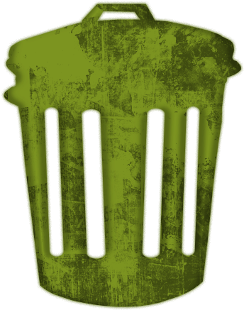 Trash Can Icon Clipart - Green Trash Can Clipart (512x512)