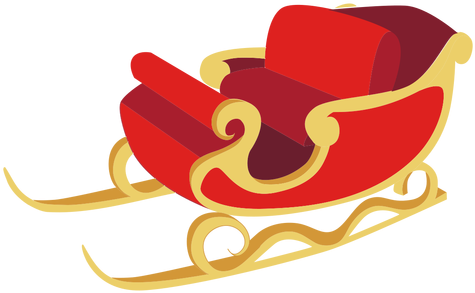 Santa Sleigh Png - Sleigh Christmas Png (512x512)