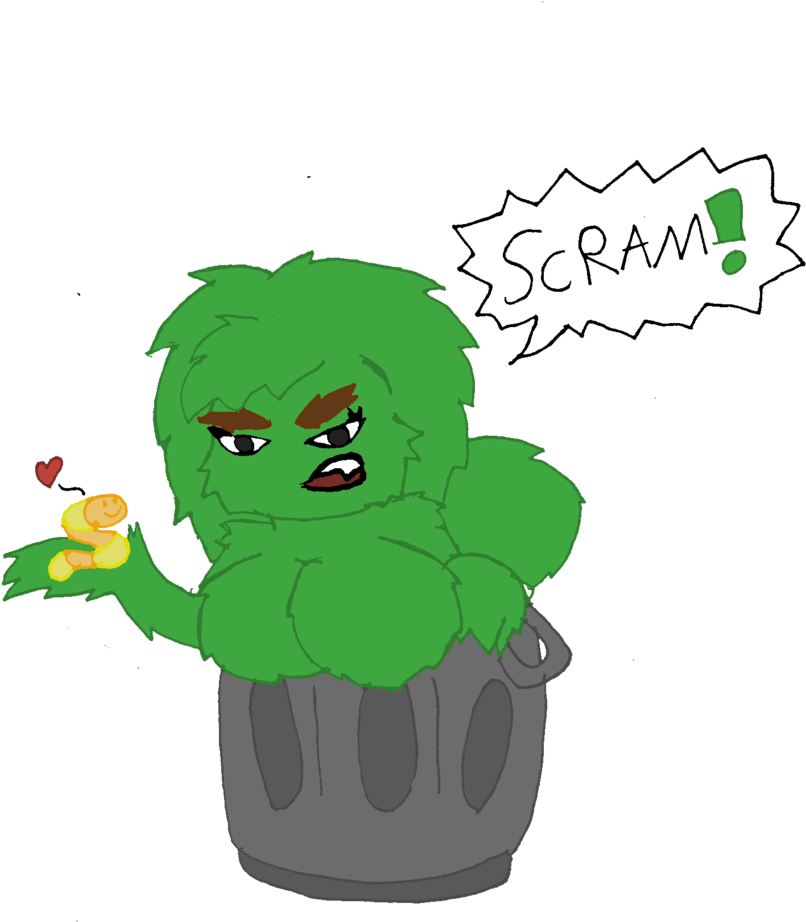Oscarella Grouch Tg By Chaos-force - Cartoon (1024x1138)