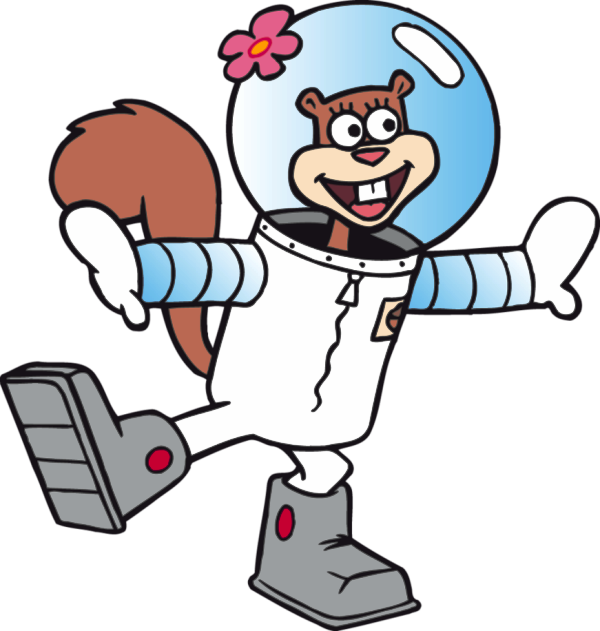 Sandy Cheeks Looking Happy Rvb325 - Sandy In Spongebob Squarepants (600x631)