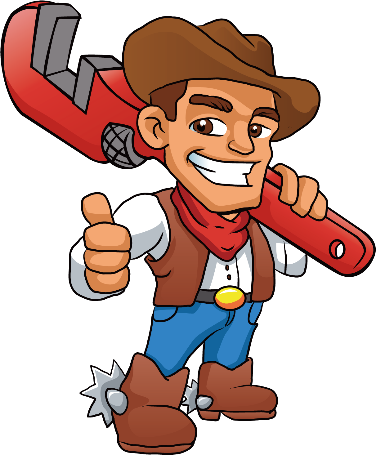 Plumber Cowboy Stock Photography Illustration - Plumber Cowboy Stock Photography Illustration (1500x1500)