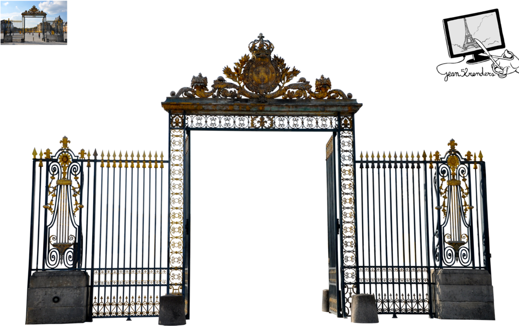 Gate Of Versailles Png By Jean52 - Palace Of Versailles (1024x680)