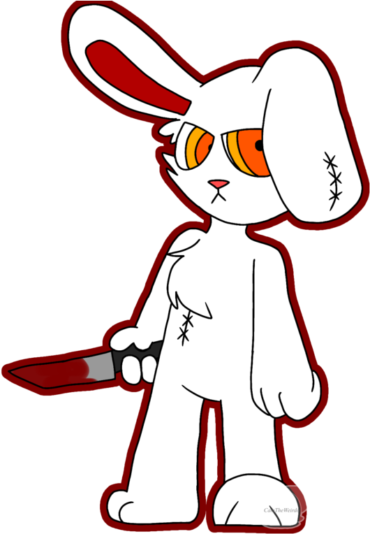 Bloody Bunny By Camtheweirdo - Cartoon (1034x772)