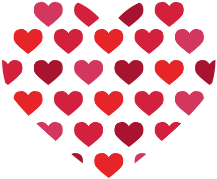 Heart Pattern Sticker Transparent Png - Illustration (512x512)