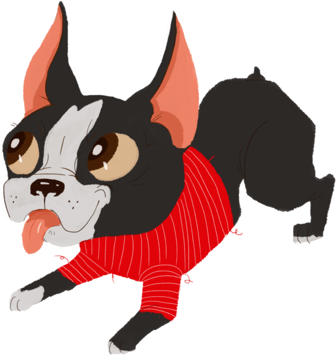 Boston Terrier By Danicornio - Boston Terrier (933x856)