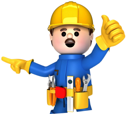 Cartoon Repairman Crown - Safety Workers Cartoon Dro (502x450)
