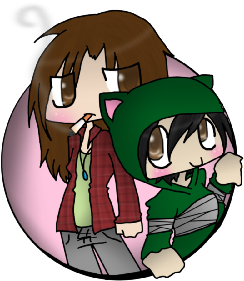 Lady Smoker And Hunter By Xombiegloomy - Hunter Boot Ltd (845x945)