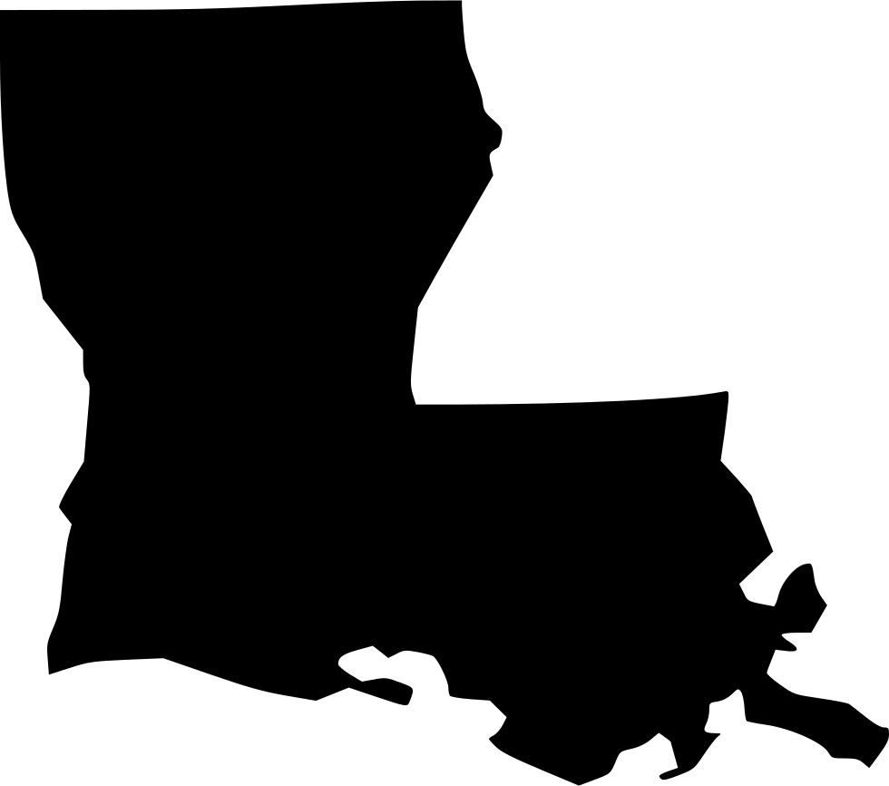 Louisiana Svg Png Icon Free Download - Louisiana Map Clipart (980x866)