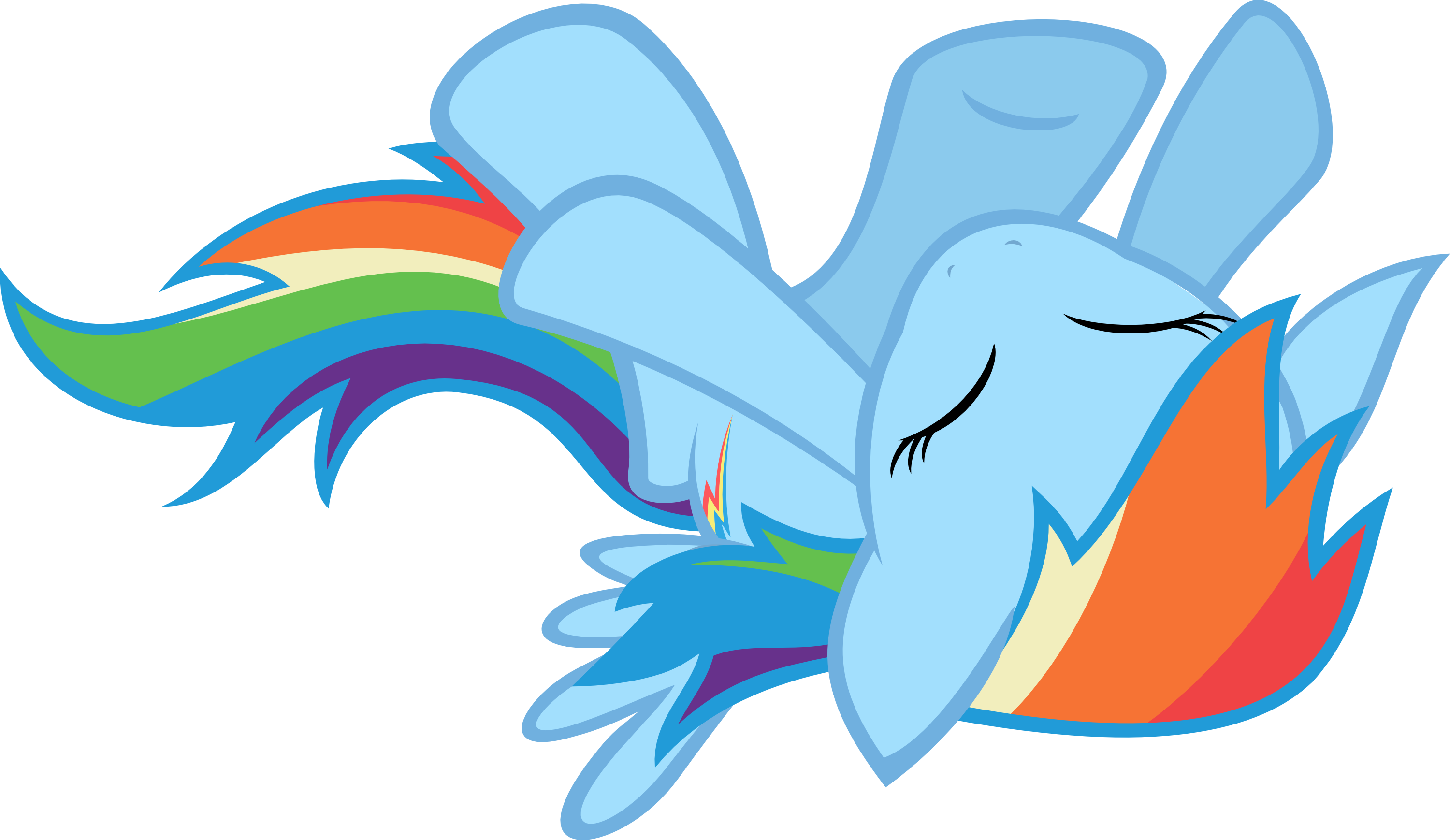 Pictures About Flaxx - Mlp Transparent Rainbow Dash On Floor (3000x1738)