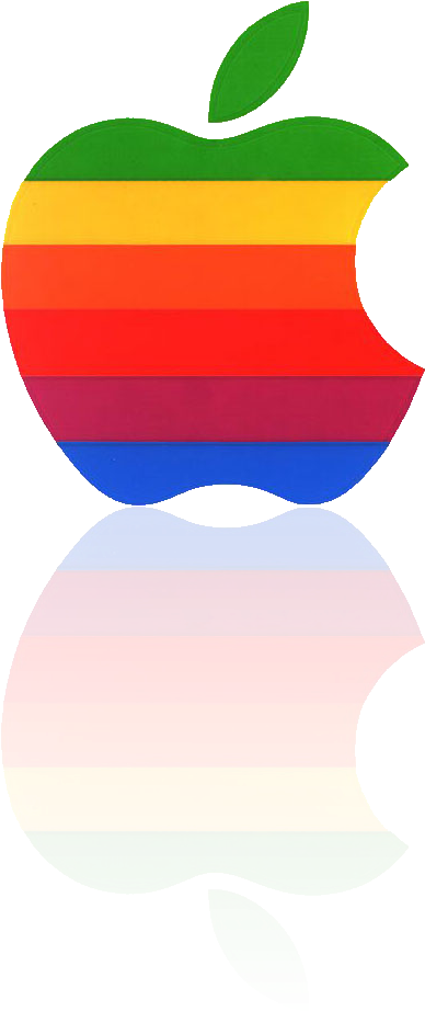 Free White Apple Logo Transparent Background - Year Was Apple Founded (473x946)