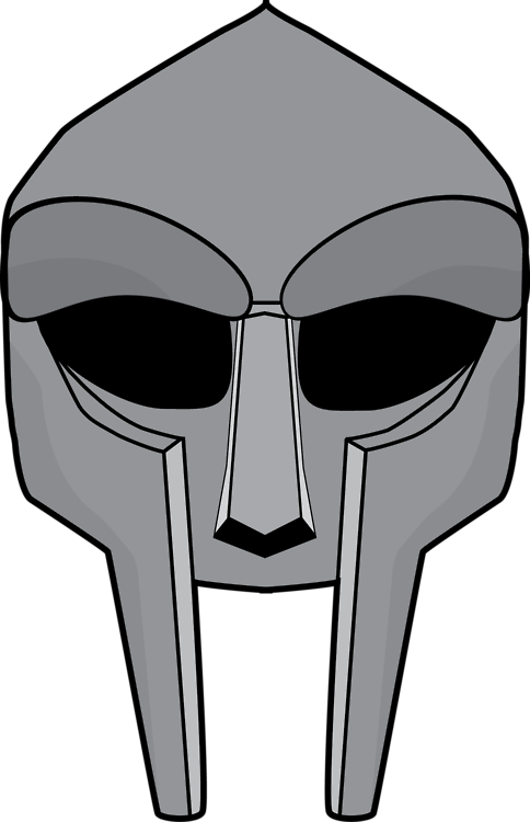 Best Photos Of Mf Doom Mask Art - Mf Doom Mask Cut Out (484x750)