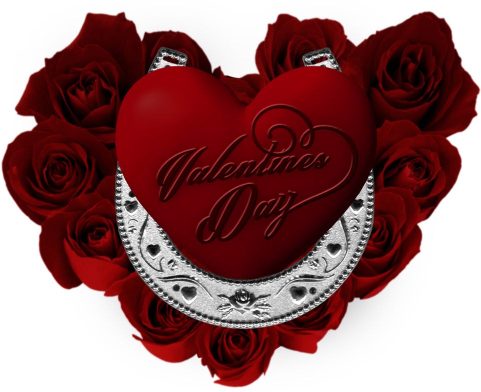Happy Valentines Day By Vacaliga - Heart Shape Flower Love (1008x792)