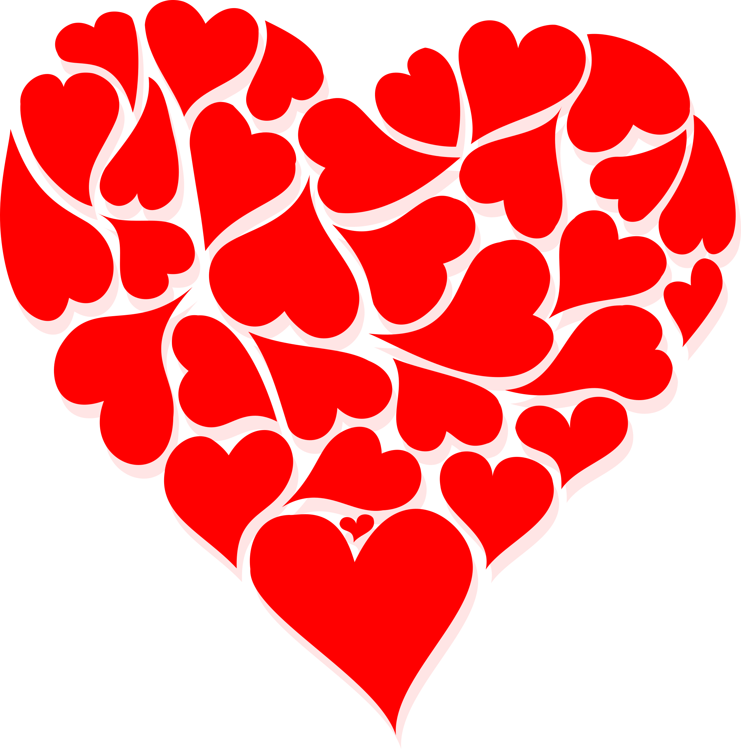 Valentine Day Pictures Hearts Hearts For Valentines - Valentines Day Png (2375x2400)