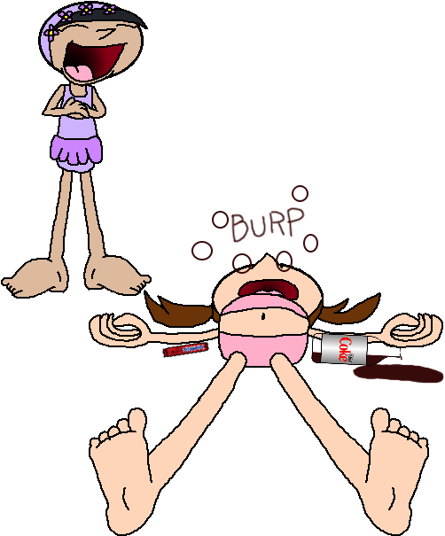 Bloated With Mentos And Diet Coke By Thebestmltbm - Deviantart Bloated Girl (526x611)