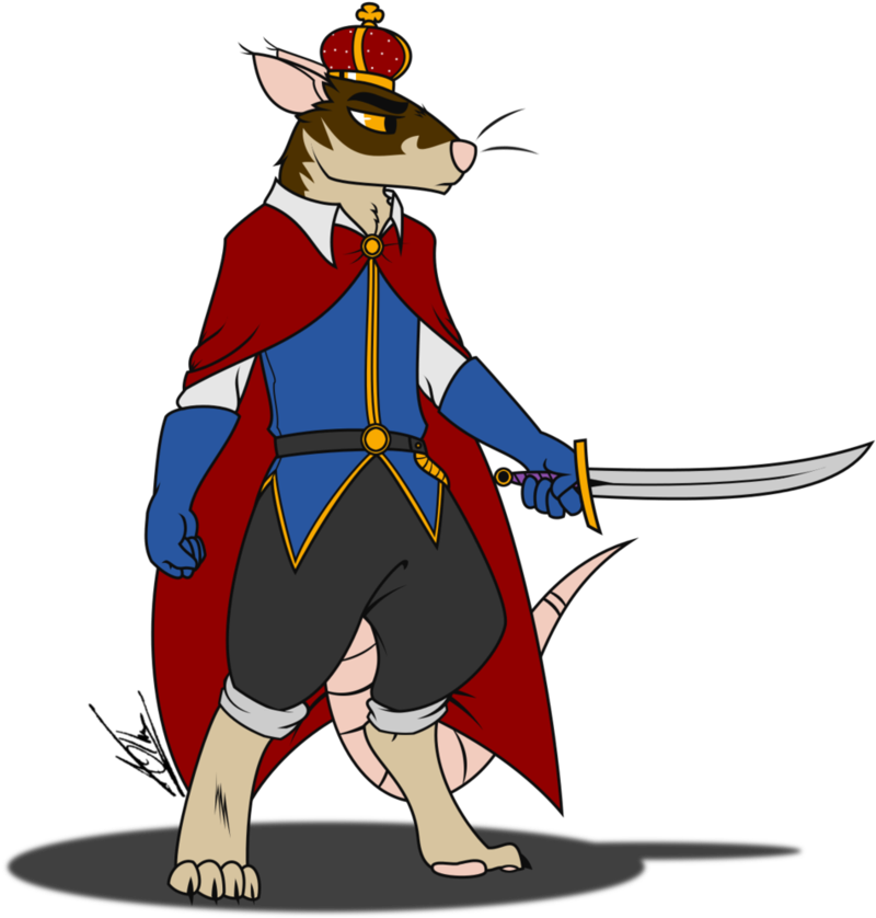Rat King By Dirkthewrench - Cartoon (861x927)