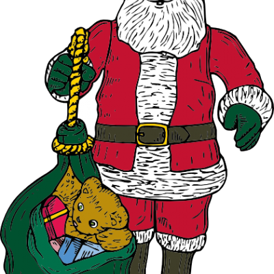 Nutcracker Ballet - Santa With Bag (400x400)