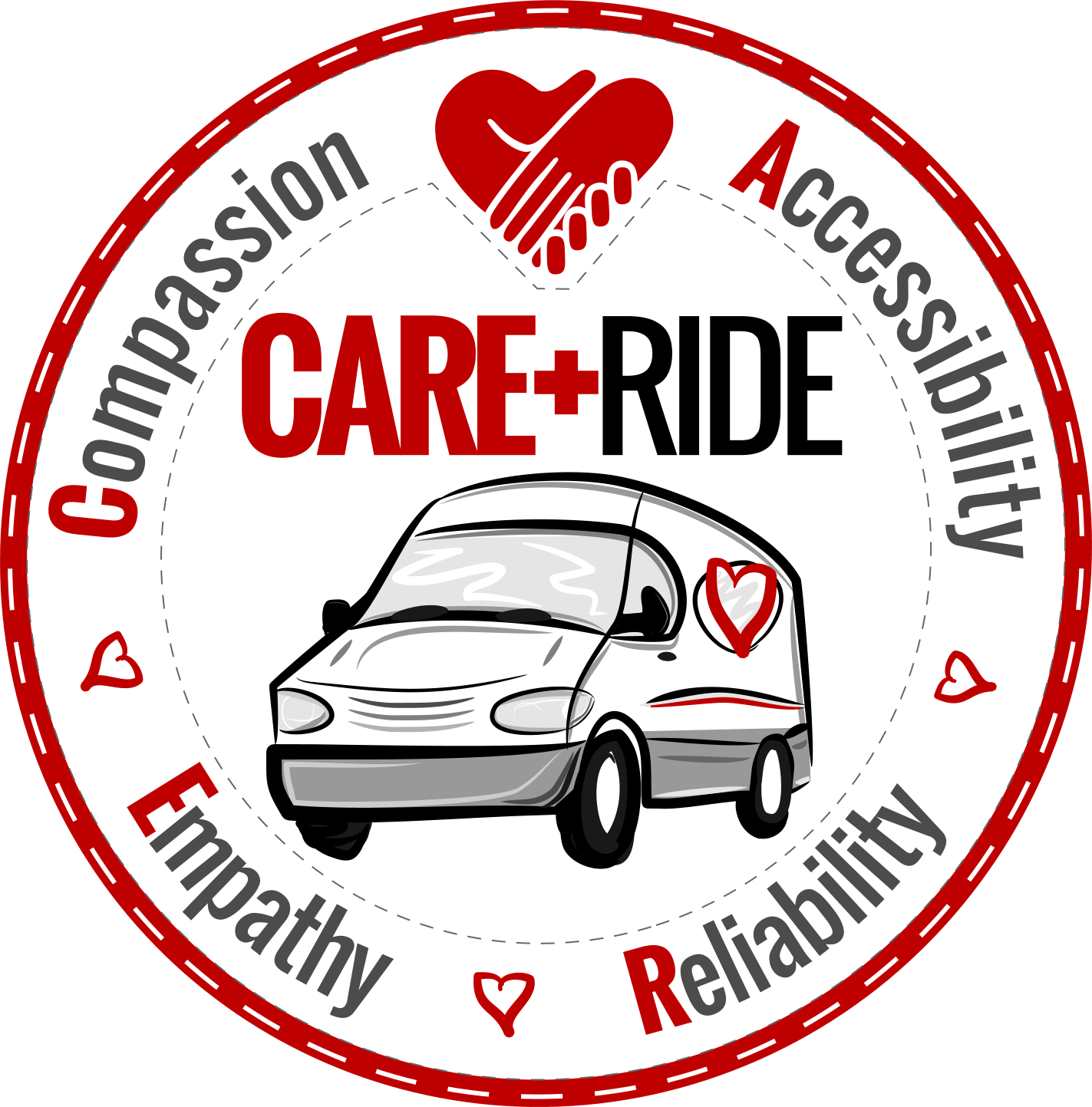 Care Ride Logo Round Patch White-white B 1450px - Ford Motor Company (1423x1443)