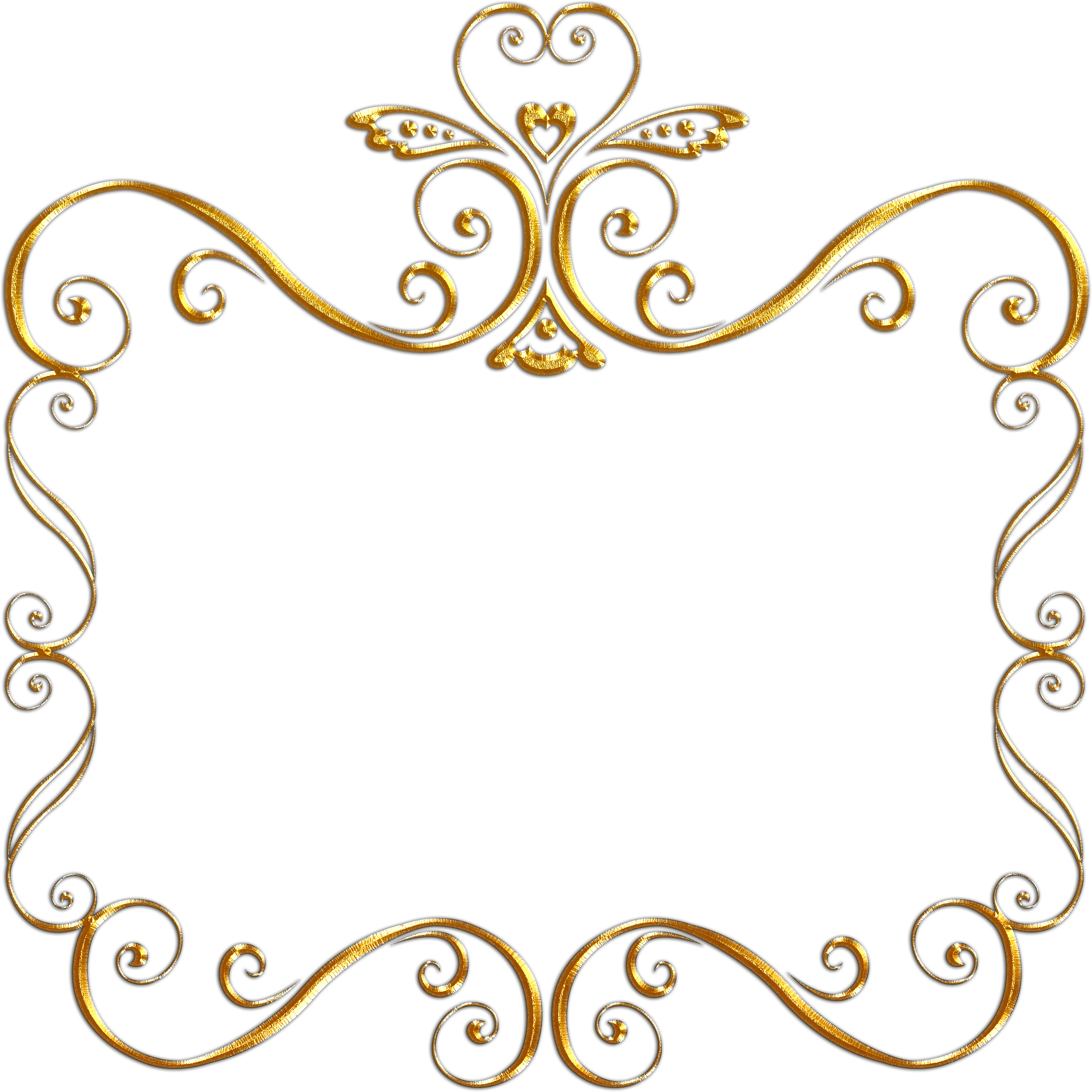 Picture Frames Black And White Gold Clip Art - Picture Frames Black And White Gold Clip Art (2633x2634)
