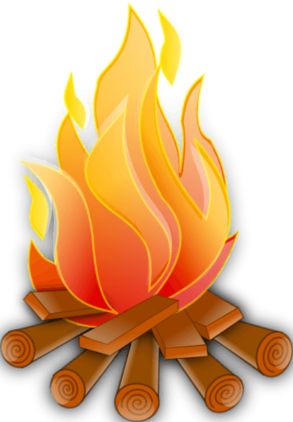 Animated Fire Clipart - Fire Clipart (414x596)