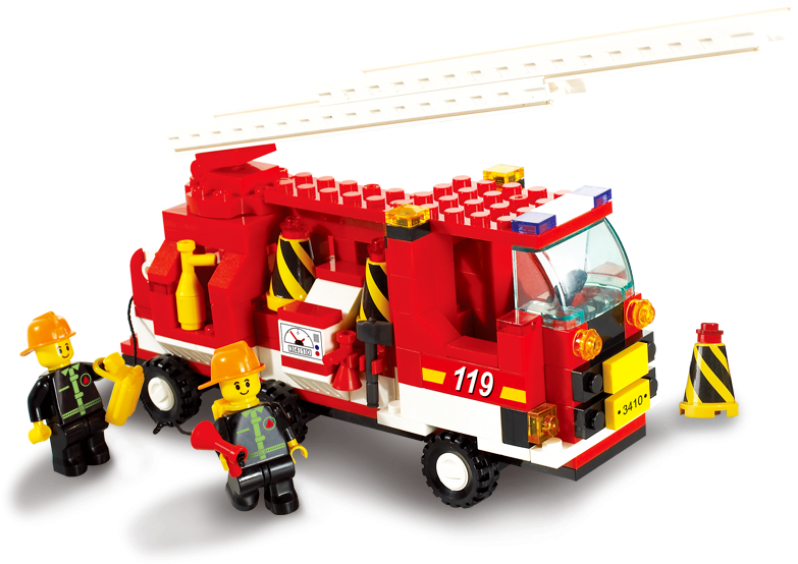 Новая Пожарная Машина M38-b3000 - Sluban Fire Engine Vehicle (800x800)