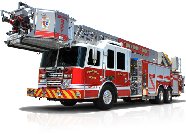 Пожарная Машина Стоит У Здания - Fire Engine (713x498)