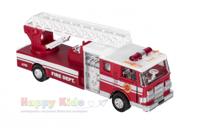 Машинка Металлическая Goki Пожарная Машина Лесница - Fire Apparatus (400x400)