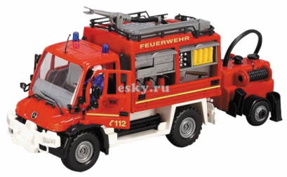 Пожарная Машина С Фигурками Dickie - Dickie 203444823 - Feuerwehr Alarm-unimog (408x408)
