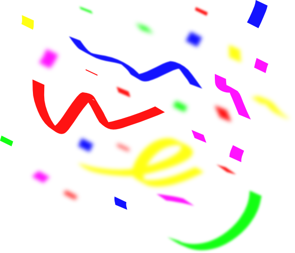 Confetti Clip Art At Clker Com Vector Clip Art Online - Cartoon Confetti Png (800x687)