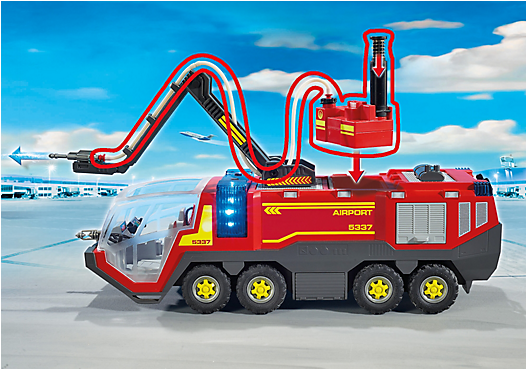 Playmobil ® 5337 Airport Fire Engine With Lights And - Playmobil Airport Fire Truck (600x600)