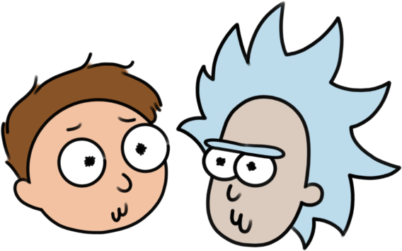 The Rick And Morty Face By Pixieminnow - Rick And Morty Face Png (600x380)