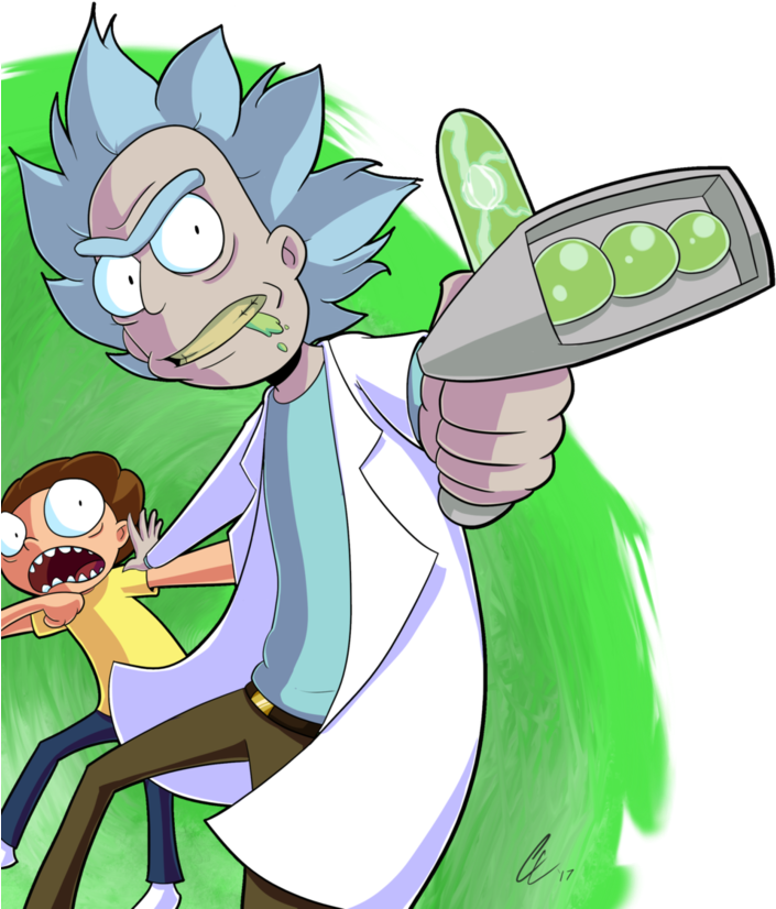 Come On Moo*urrrp*oorty - Rick And Morty Fan Art Png (752x1063)