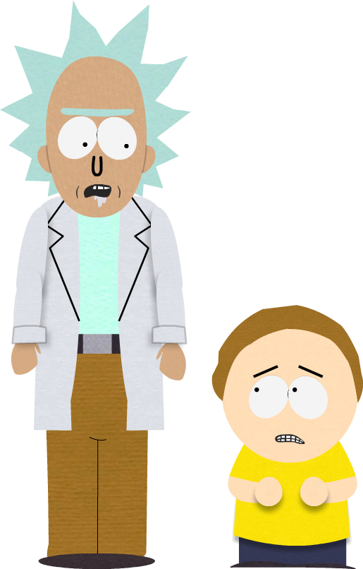 South Park'd Rick And Morty V2 By Lolwutburger - Rick And Morty South Park (515x806)