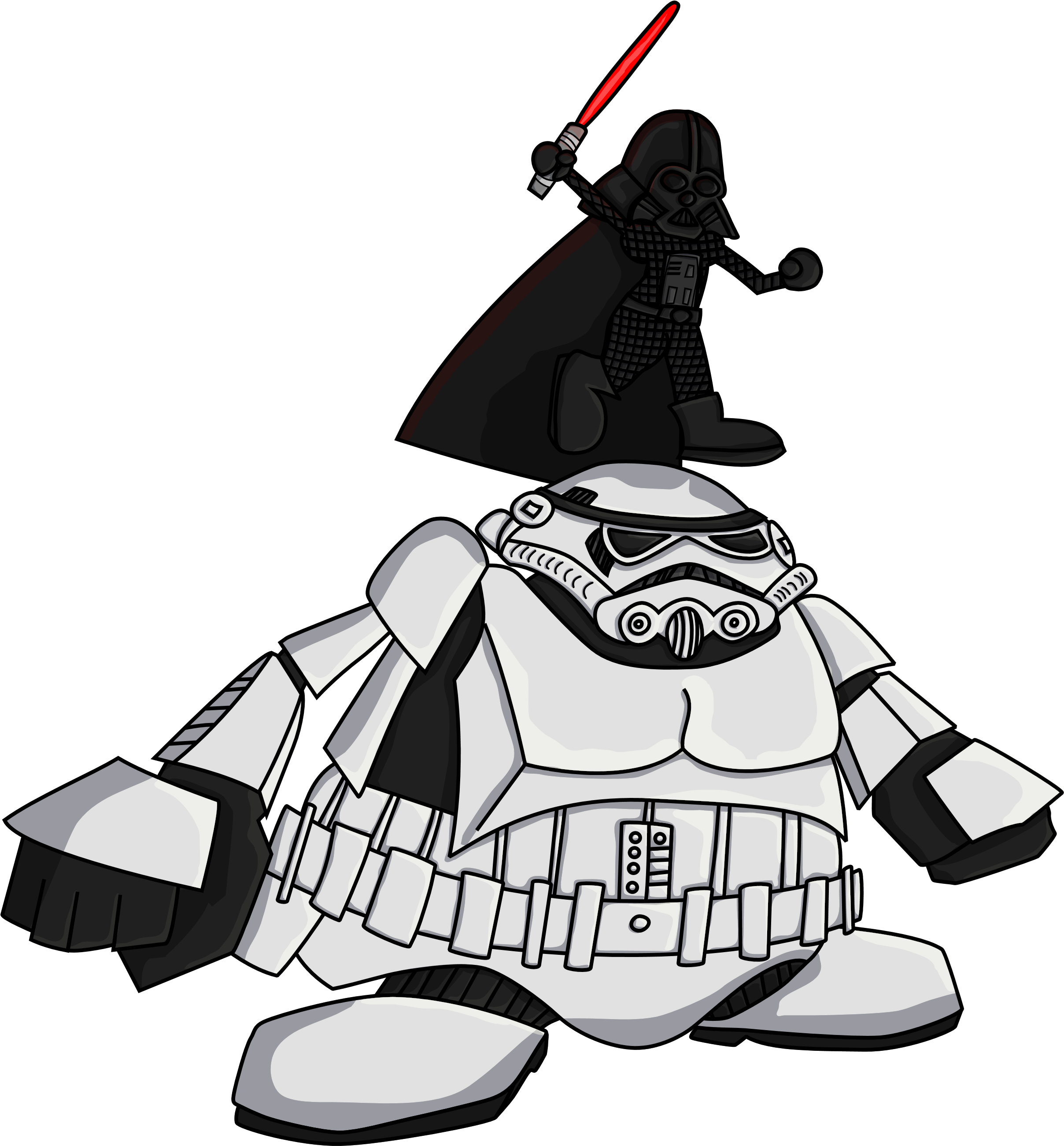 [star Wars X Final Fantasy Vii] Cait Vader - Cartoon (2550x2694)