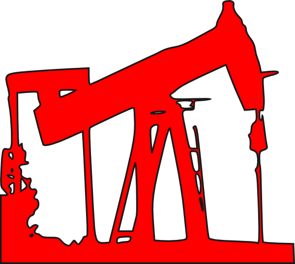 Red Oil Clip Art At Clker - Oil And Gas Png (600x537)