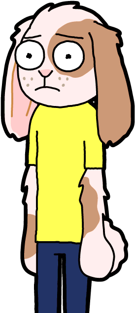 #008 - Rabbit Morty - Rick And Morty Rabbit Morty (300x650)
