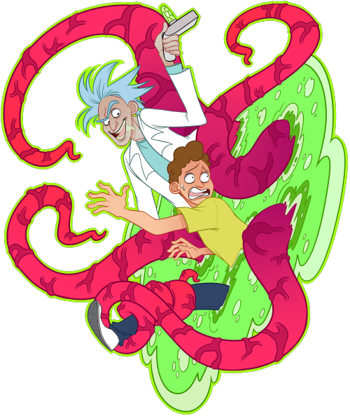 Rick And Morty - Fan Art (500x594)