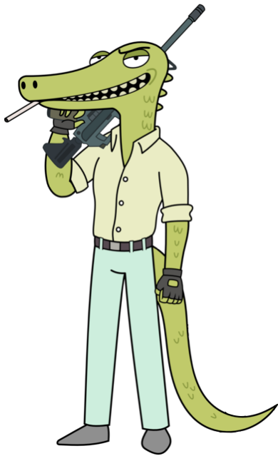 Loggins - Rick And Morty Lizard (390x639)
