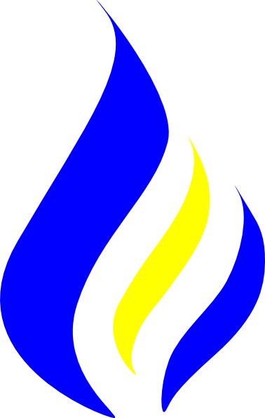 Blue Flame Simpleblueblack Clip Art - Gas (378x596)