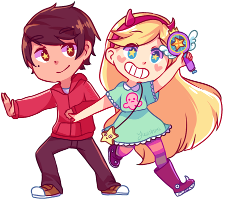 Good Vs Evil Clipart - Anime Star Vs The Forces Of Evil (450x399)