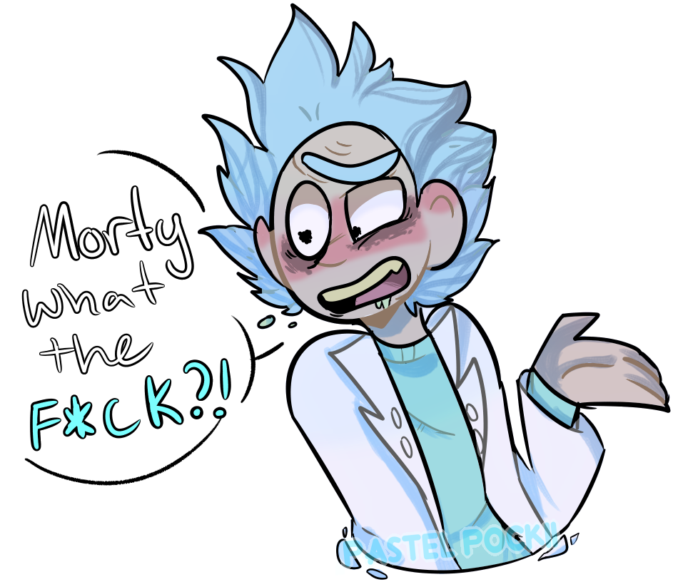 Morty What The F*ck - Rick And Morty Base (954x835)
