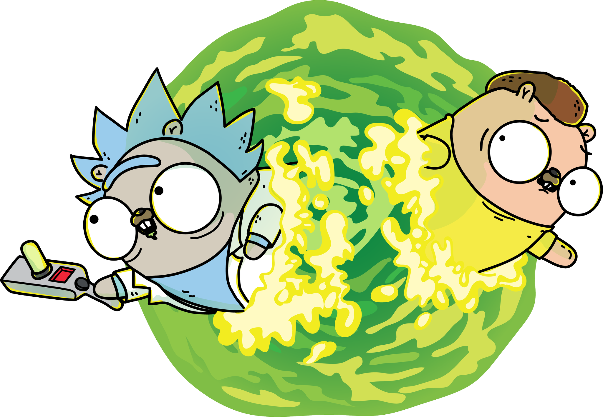 ✨ Ashley Mcnamara ✨ On Twitter - Rick And Morty Gophers (2600x1799)