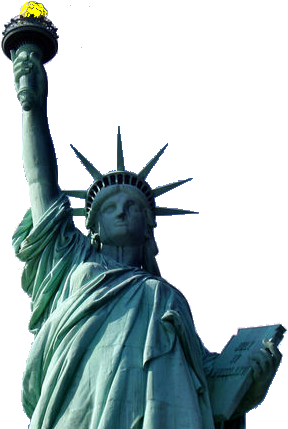 Statue Of Liberty Lit - Statue Of Liberty Transparent (297x435)