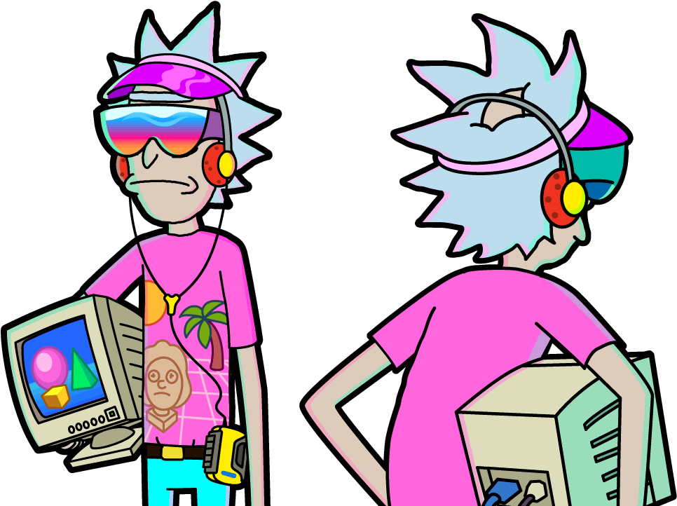 John Rick - Rick Zarchez - Dude Rick - Vaporwave Rick - Vaporwave Rick (1014x808)