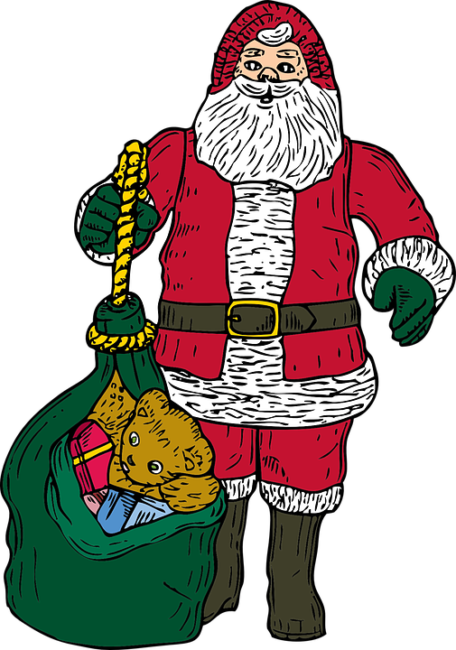 Santa Claus Png 18, Buy Clip Art - Animated Christmas Presents Clip Art (505x720)