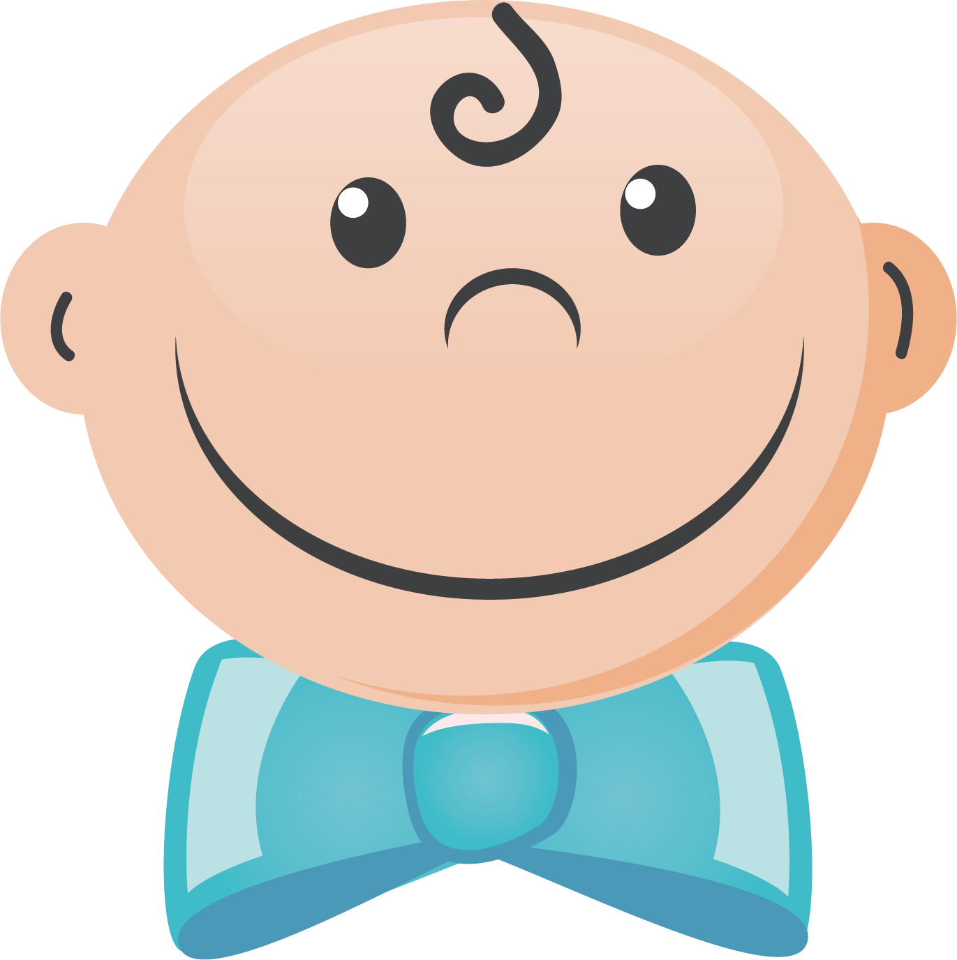 Bow Tie Boy Infant Clip Art - Infant (1371x1375)